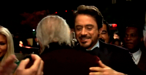 Happy Robert Downey Jr GIF