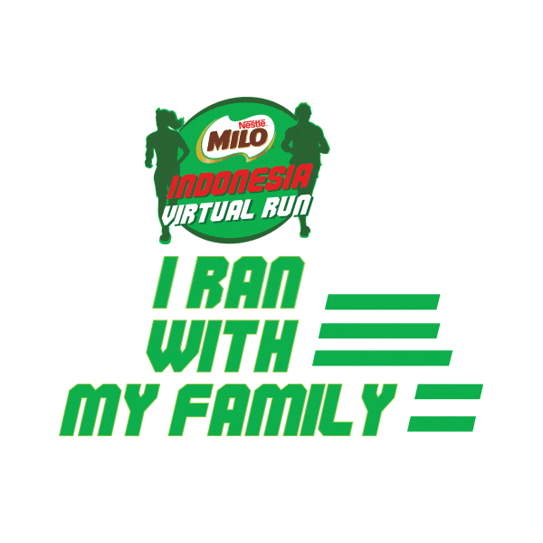 Sport Running Sticker by MILO Indonesia
