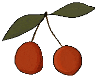 thearchivestore illustration cherry archivestore thearchivestore Sticker