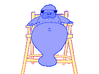 Summer Beach Sticker by Cartuna