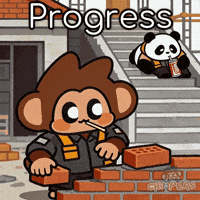 In Progress Monkey GIF by Chimpers