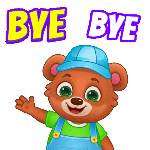 Bye Bye Goodbye Sticker by Lucas and Friends by RV AppStudios