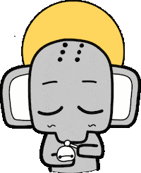 Illustration Elephant Sticker by XiangZai
