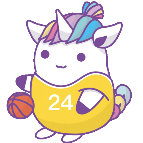 Happy Basketball Sticker by Unicorn Wonderland