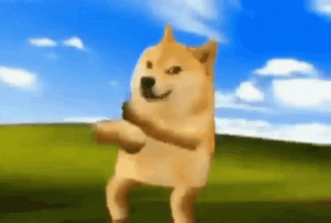 ITZ_EGG_SOUP giphygifmaker dancing dog doge GIF