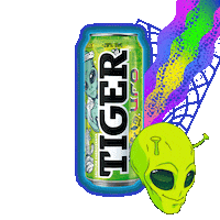 Tiger Tigerenergydrink Tigerclassic Tigermax Tigerzero Tigerufo Tigernewschoolclassic Tigerbubblegum Sticker by Tiger Energy Drink