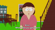 scared liane cartman GIF by South Park 