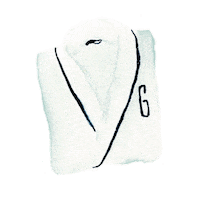 Robe Monogram Sticker by Weezie Towels