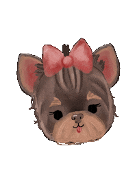 Puppy Yorkie Sticker