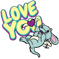 Love You Heart Sticker by Pummeleinhorn