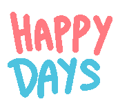 Happy Days Sticker Sticker by Ai and Aiko