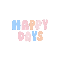 Happy Days Color Sticker