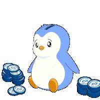 Money Invest Sticker by Pudgy Penguins