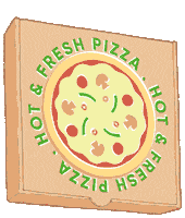 Pizza Pepperoni Sticker by himHallows