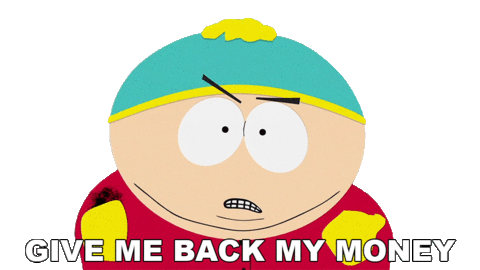 Pay Me Eric Cartman Sticker by South Park