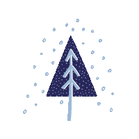 cornersbrookfield holiday snow tree snowing Sticker