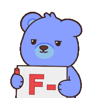 Fail Teddy Bear Sticker by BEARISH