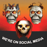 Social Media Skulls GIF