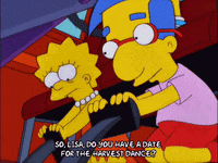 happy lisa simpson GIF