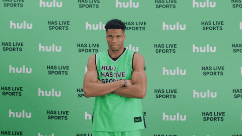 giannis antetokounmpo yes GIF by HULU