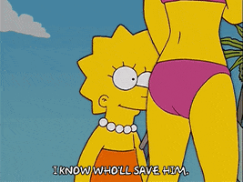 lisa simpson smiling GIF