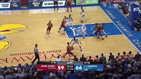 basketball ku GIF