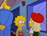 awkward lisa simpson GIF