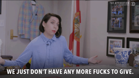 zero fucks GIF by The Opposition w/ Jordan Klepper