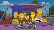 homer simpson car GIF