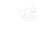 hildamotion cat laugh gato line art Sticker