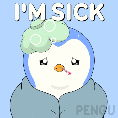 Sick Get Well Soon GIF by Pudgy Penguins
