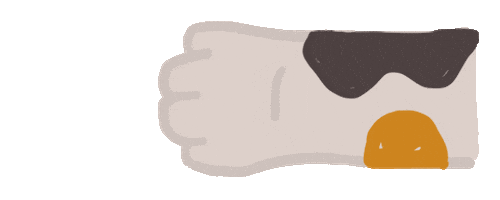 Cat Hand Sticker