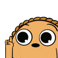 Puffythehumanpastry swipe up surprise finger look up Sticker