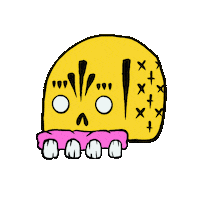 Wink Skull Sticker