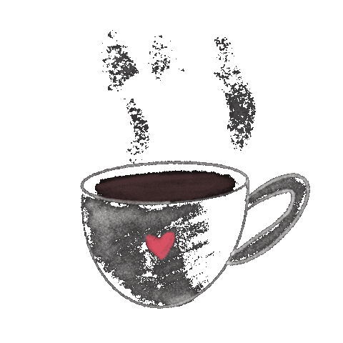 Heart Coffee Sticker