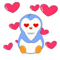I Love You Flirt Sticker by Pudgy Penguins