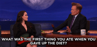 dieting kat dennings GIF by Team Coco