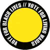 for15 vote blm fist black lives matter Sticker