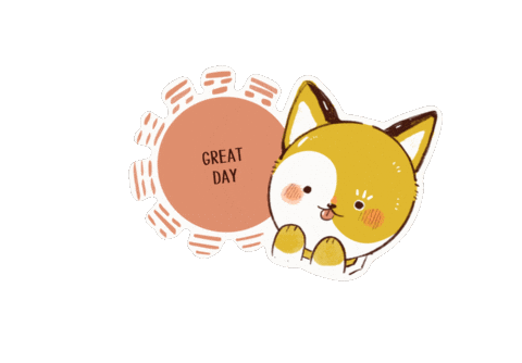 Great Day 狐狸 Sticker