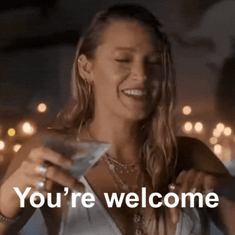 I Know Thank You GIF by Blake Lively Fan