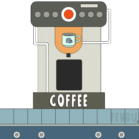 Good Morning Coffee Sticker by Pudgy Penguins