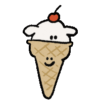 Ice Cream Puppy Sticker