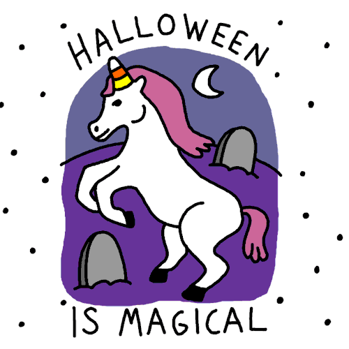 halloween unicorns GIF by Look Human