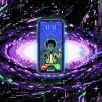 Sachcoothearty art animation pixelart phone GIF