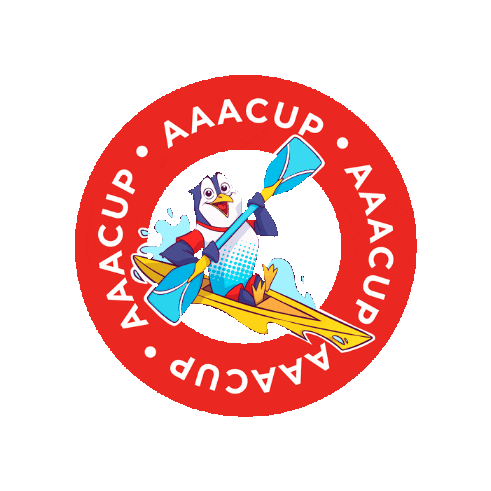 Penguin Kayak Sticker by AAACUP