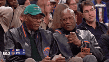 New York Knicks Smile GIF by NBA