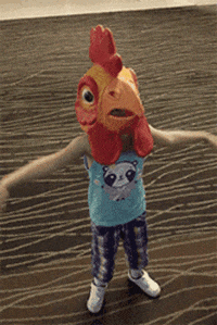 kids chicken GIF