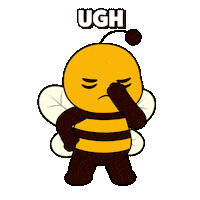 No Way Ugh Sticker by Plan Bee Studios