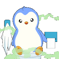 Penguin Poop Sticker by Pudgy Penguins