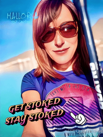 Mallorcasup giphyattribution get stoked stay stoked mallorca sup co GIF